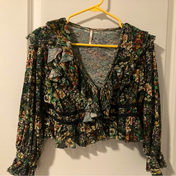 Free People Rudi Ruffle Crop Top - Picture 2 of 5